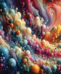 Fluid Organic Bubbles