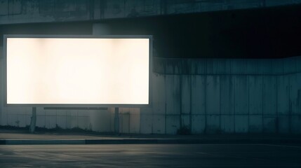 Empty billboard with copy space : Generative AI