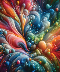 Fluid Organic Bubbles