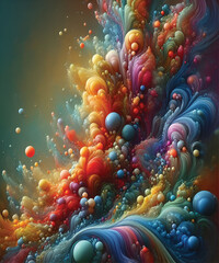 Fluid Organic Bubbles