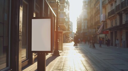 Blank megaboard on the street Mockup template for advertisement : Generative AI