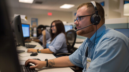 The vigilance of a cybersecurity operations center (SOC) is evident as analysts monitor network traffic, investigate security incidents, and respond to threats in real-time.