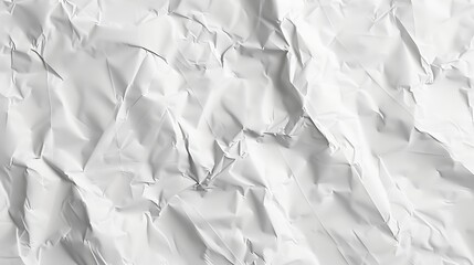 Obraz premium White wrinkled poster template Glued paper mockup Empty street art sticker mockup Urban glued advertising canvas : Generative AI