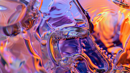 Vibrant backdrops amplify the mesmerizing effect of abstract glass designs, renowned for intricate details and dynamic shapes.