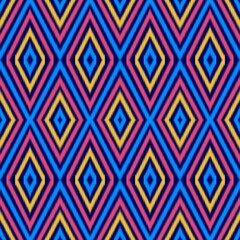 Seamless ikat pattern geometric Abstract folklore ornament Tribal ethnic illustration background