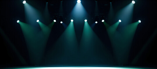 Empty dance stage background, Presentation concept.
