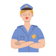 Police officer Woman in police uniform