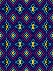 Seamless Ikat ethnic traditional pattern geometric abstract folklore ornament Tribal ethnic...