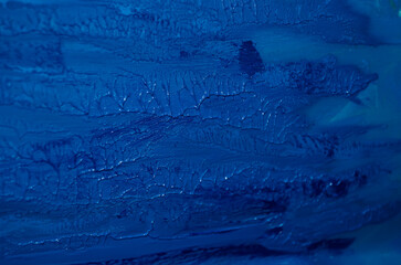 blue background paint strokes