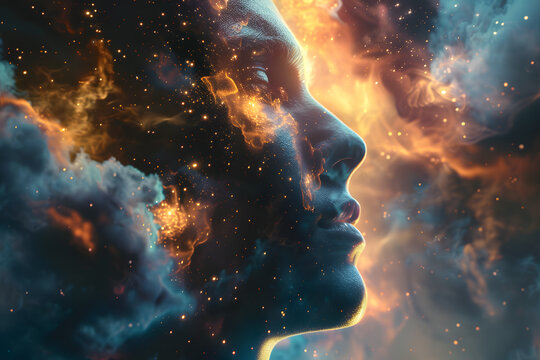 Astral Projections: Glimpsing into the Otherworldly, Nebula Dreamscape: Lost in a Mystical Cloud of Colors, Abstract Energy Flow: Dancing Lines of Cosmic Power