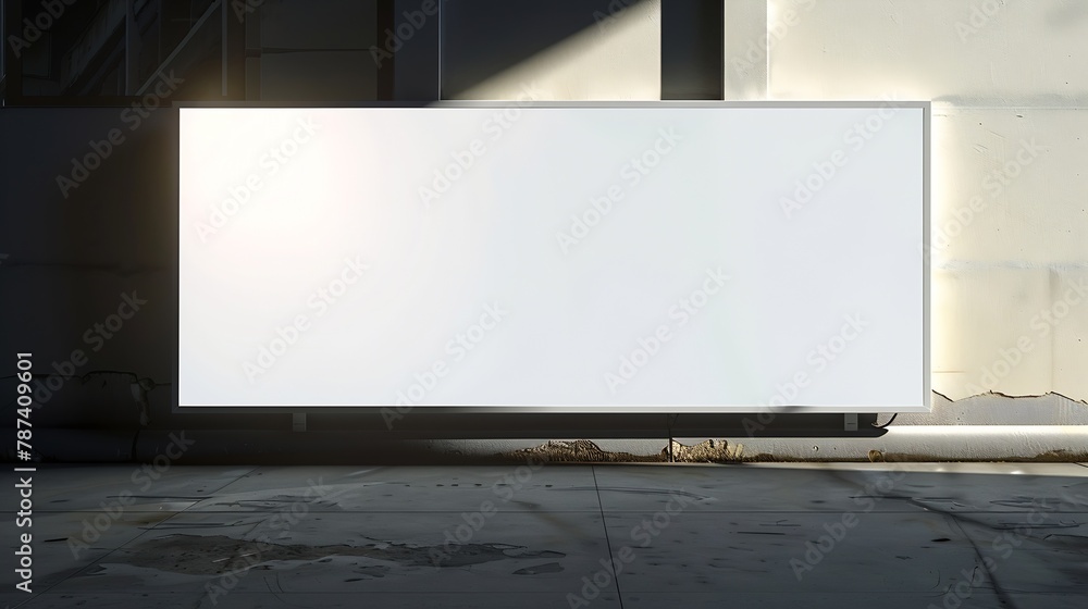 Aufkleber blank mock up white empty billboard : generative ai