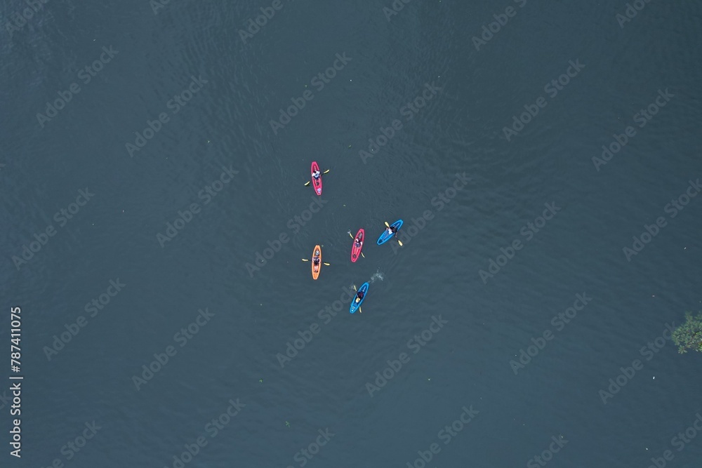 Wall mural This aerial view was captured from Alappuzha kerala