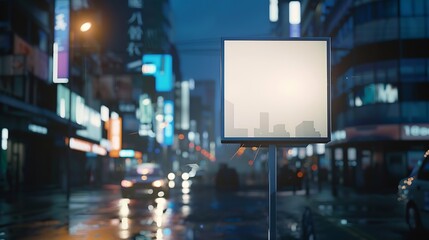 Advertising Outdoor MockUp Billboard On City : Generative AI