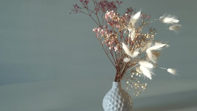 flowers in a vase at home