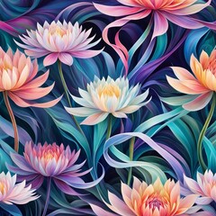 seamless pattern with flowers