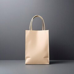 brown paper bag on white