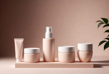 cosmetic container with cream