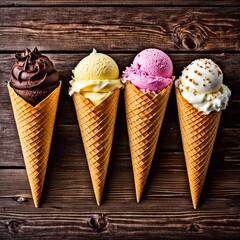 ice cream cones
