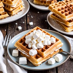 waffles with chocolate