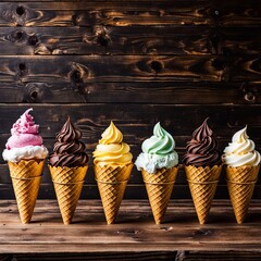 ice cream cones
