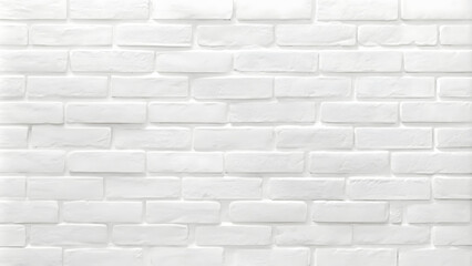 Abstract white brick wall texture for pattern background