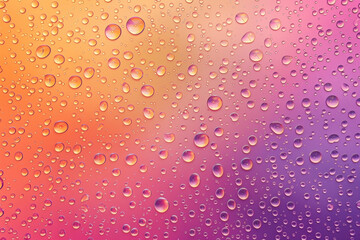 Ombre color background with water drops