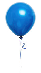 Fototapeta premium PNG Blue balloon white background anniversary celebration