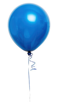 Naklejki PNG Blue balloon white background anniversary celebration