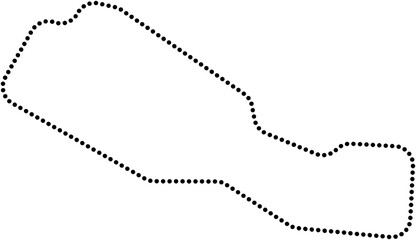 dot line drawing of nepal map.