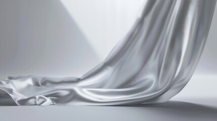 Fabric Pop Up basic unit Advertising banner media display backdrop empty background : Generative AI