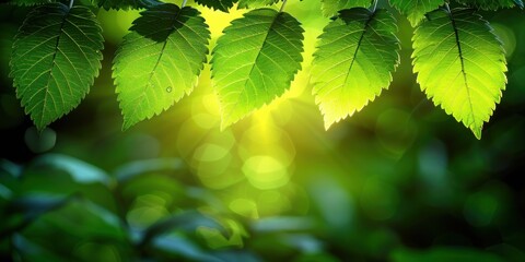 A vibrant green leafy plant - obrazy, fototapety, plakaty