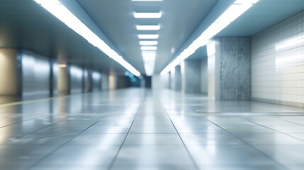 Obraz premium Subway Scenery and Advertising Mockup : Generative AI