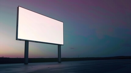 Fototapeta premium Blank Billboard Template with clipping path : Generative AI