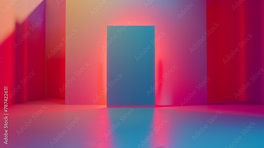 Poster mock up screen background for various billboards and information : generative ai