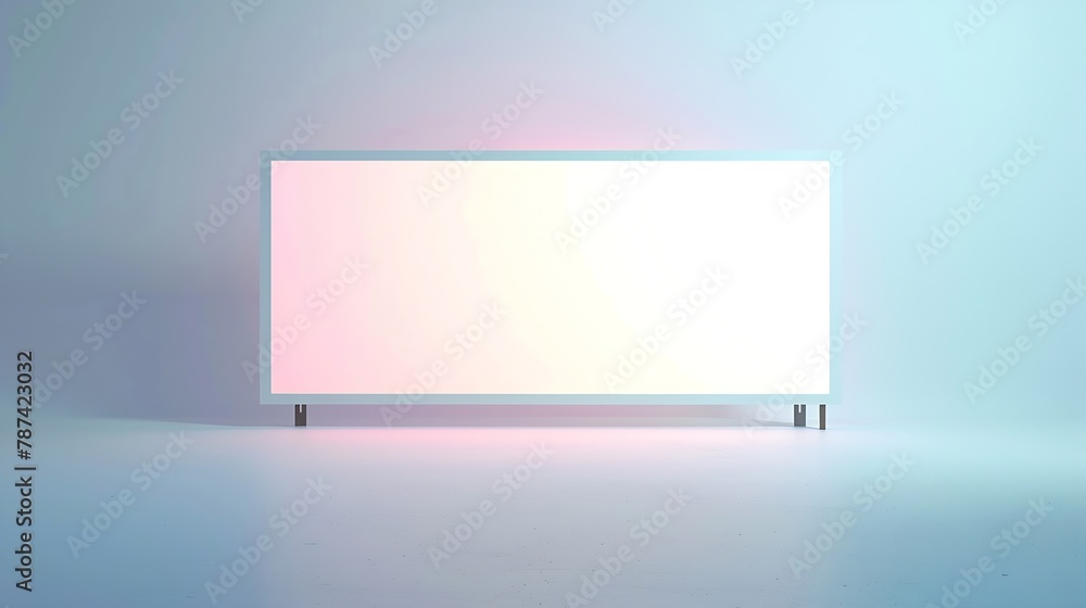 Aufkleber blank mock up white empty billboard : generative ai
