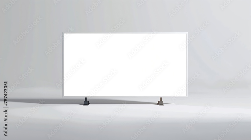 Poster empty white billboard mockup background : generative ai