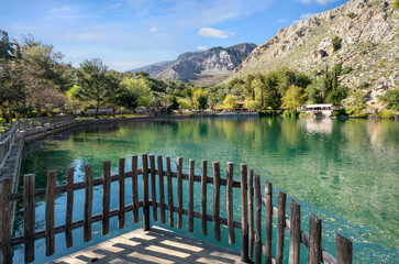 Zaros; lake; Crete; island; Greece; green; water; freshwater; pond; tourist attraction; landscape; nature; park; scenic
