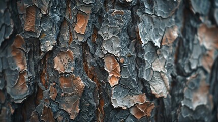 Macro view of texture of a tree bark