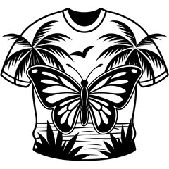 butterfly vector black silhouette tattoo for t shirt design