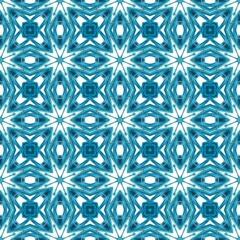 AI generated illustration of an abstract blue and white patterned background