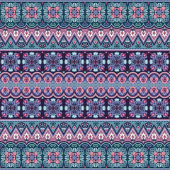 Abstract ethnic stripe pattern, ornamental vector background. Seamless pattern