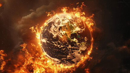 Burning world flames fire environmental destruction. fire environmental destruction Burning world flames