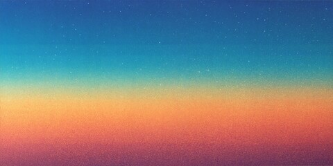 Abstract color gradient background grainy orange blue  white noise texture backdrop banner poster header cover design. 