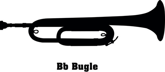 Bugles Vector Musical Instrument Silhouette Set