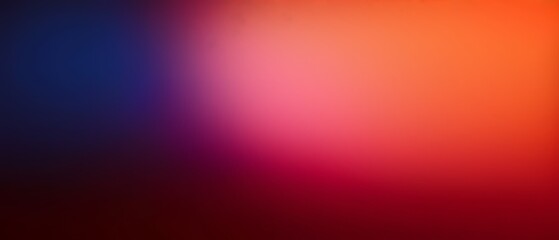Red, orange and blue gradient blurred banner