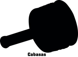 Cabasas Vector Musical Instrument Silhouette Set
