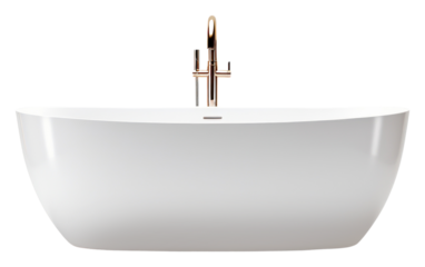 PNG  Modern minimal bathtub white  simplicity. 