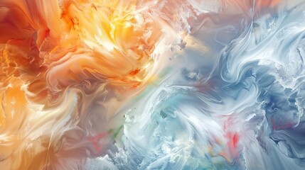 harmonious nebula cloud patterns swirling on white background abstract illustration