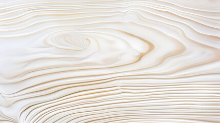 Obraz premium Luminous pearlescent white painted ash wood background with flowing lines. Close-up shot for serene design and print with copy space.