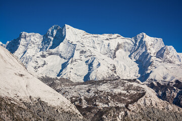 Kongde Ri mountain, Everest region, Nepal - obrazy, fototapety, plakaty